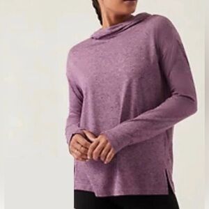 Athleta Uptempo II Hoodie Sweatshirt - Purple (Medium)